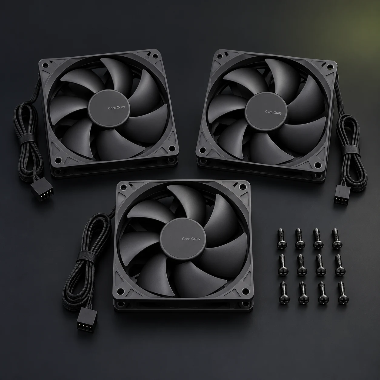 CQ-F120 PWM fan three-pack